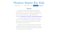 Desktop Screenshot of kidsweatherreport.com